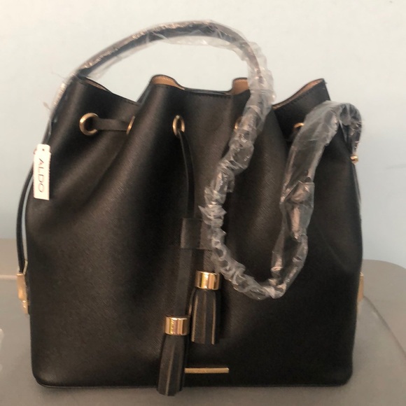 aldo black shoulder bag